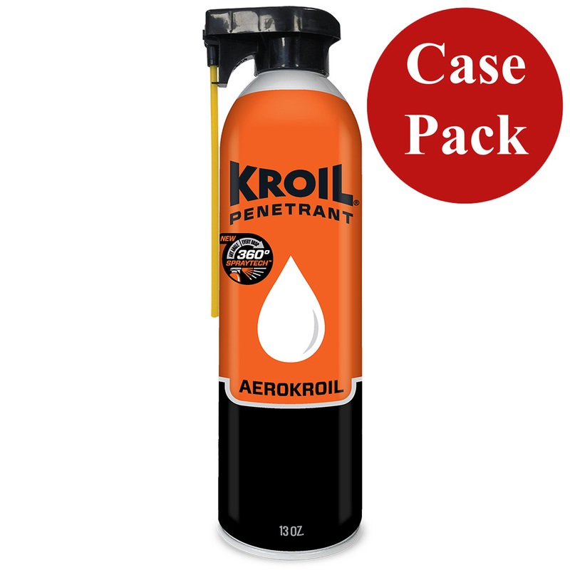 Kroil Original Penetrant  Aerosol  13oz Can  Aerokroil Formula w/SprayTech *Case of 12  Boat Box