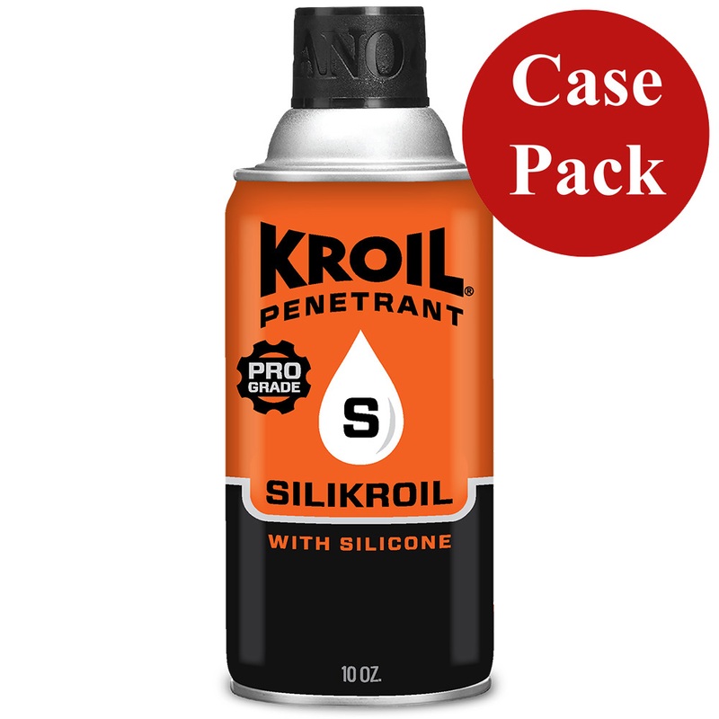 Kroil Silikroil Penetrant  Aerosol  10oz Can with Silicone *Case of 12  Boat Box