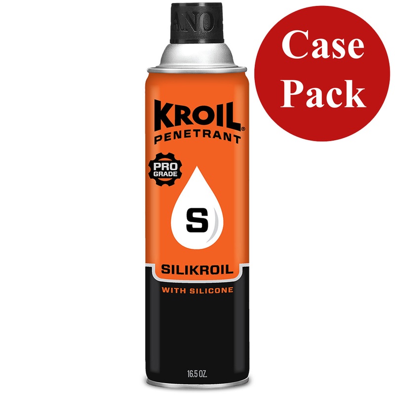 Kroil Silikroil Penetrant  Aerosol  16.5oz Can with Silicone *Case of 12  Boat Box