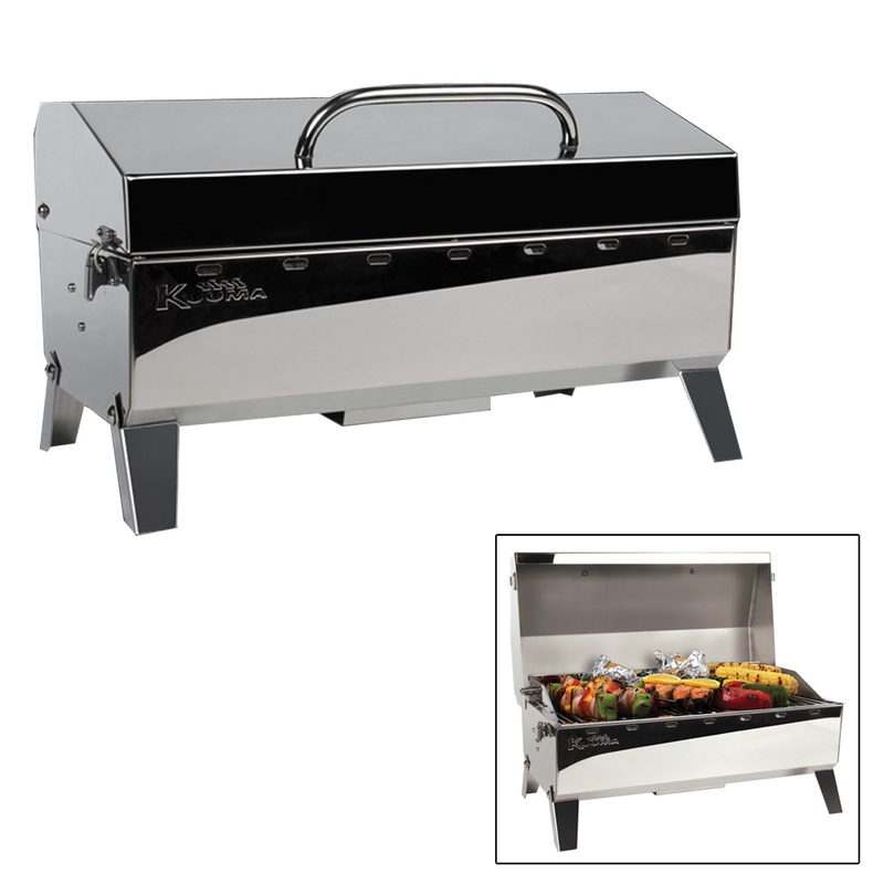 Kuuma Stow N’ Go 160 Gas Grill w/Thermometer and Ignitor  Boat Box