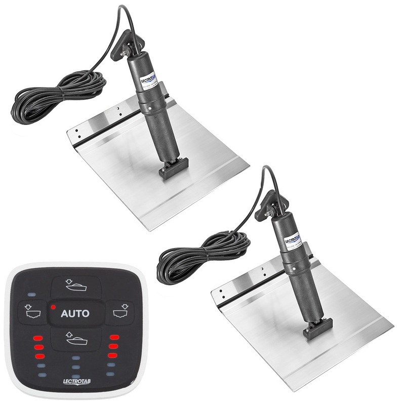 Lectrotab XKA Aluminum Alloy Trim Tab Kit w/ALC-1 Control  12 x 12  Boat Box