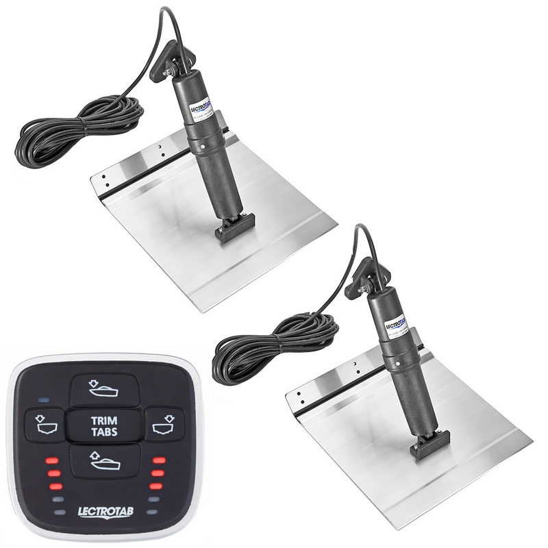 Lectrotab XKA Aluminum Alloy Trim Tab Kit w/MLC-1 Control  9 x 18  Boat Box