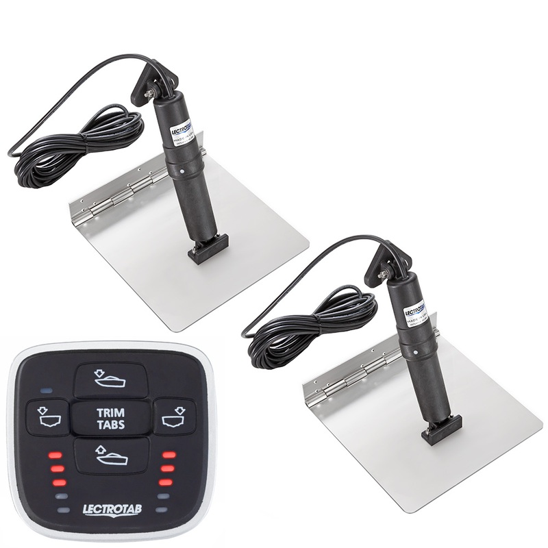 Lectrotab XKA Stainless Steel Trim Tab Kit w/MLC-1 Control  9 x 24  Boat Box