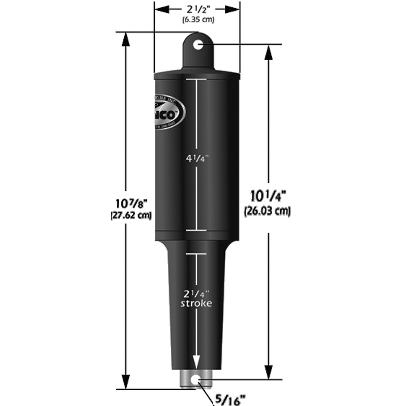 Lenco 12V 1-1/4 Stroke 5 Lobe Actuator  5/16  3/8  Boat Box