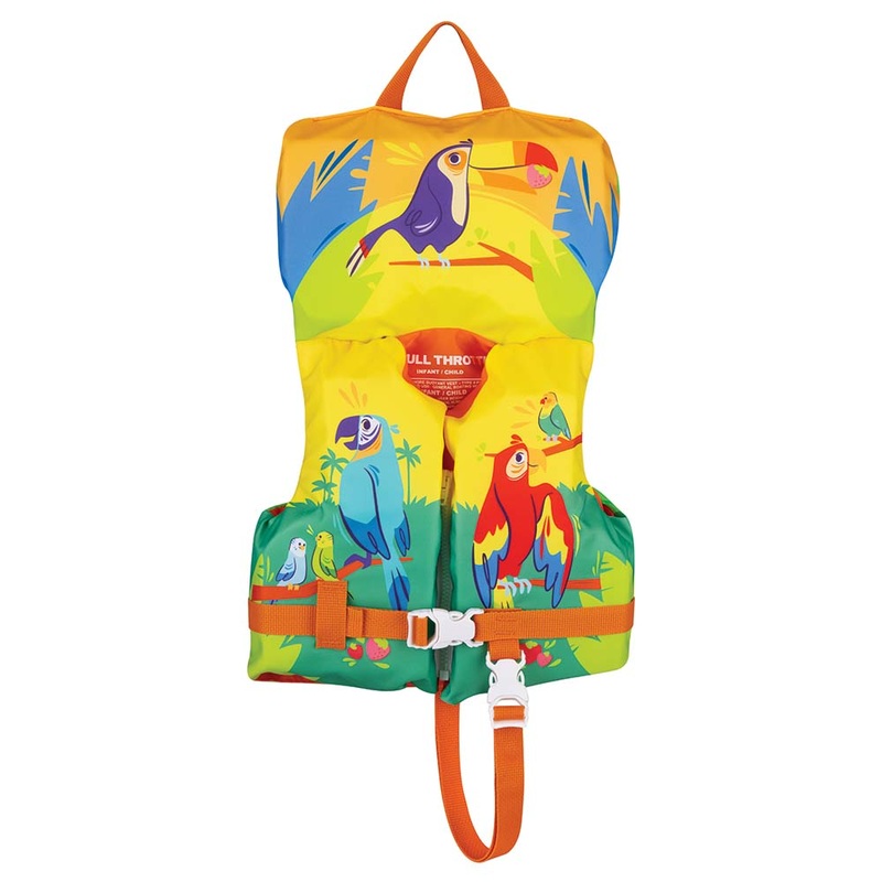 Full Throttle Infant/Child Character Life Jacket  Toucan  Boat Box