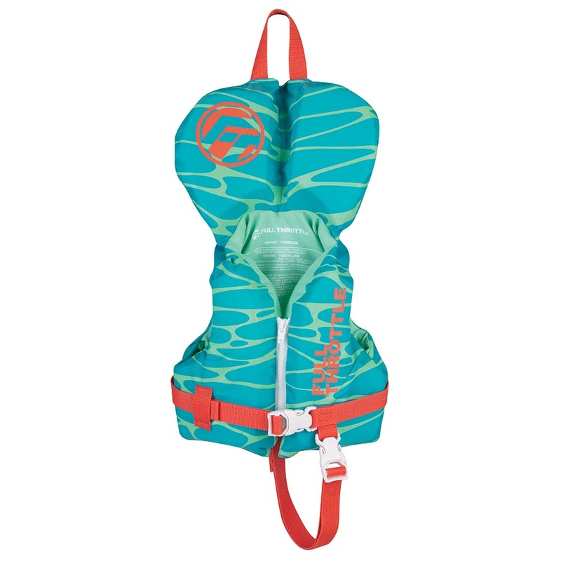 Full Throttle Infant Nylon Life Jacket  Aqua  Boat Box