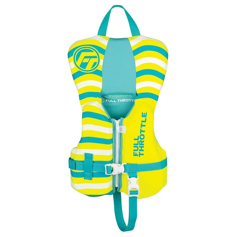 Full Throttle Infant Rapid-Dry Life Jacket  Yellow  Boat Box