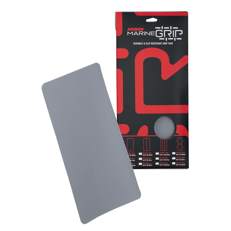 Harken Marine Grip Tape  6 x 12  Grey  6 Pieces  Boat Box