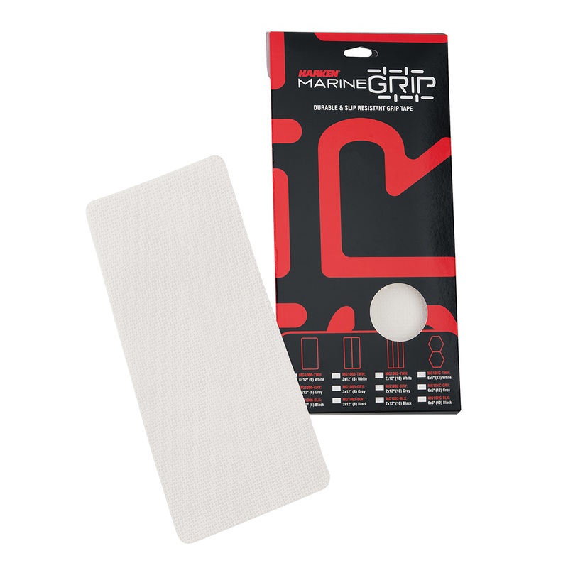 Harken Marine Grip Tape  6 x 12  Translucent White  6 Pieces  Boat Box