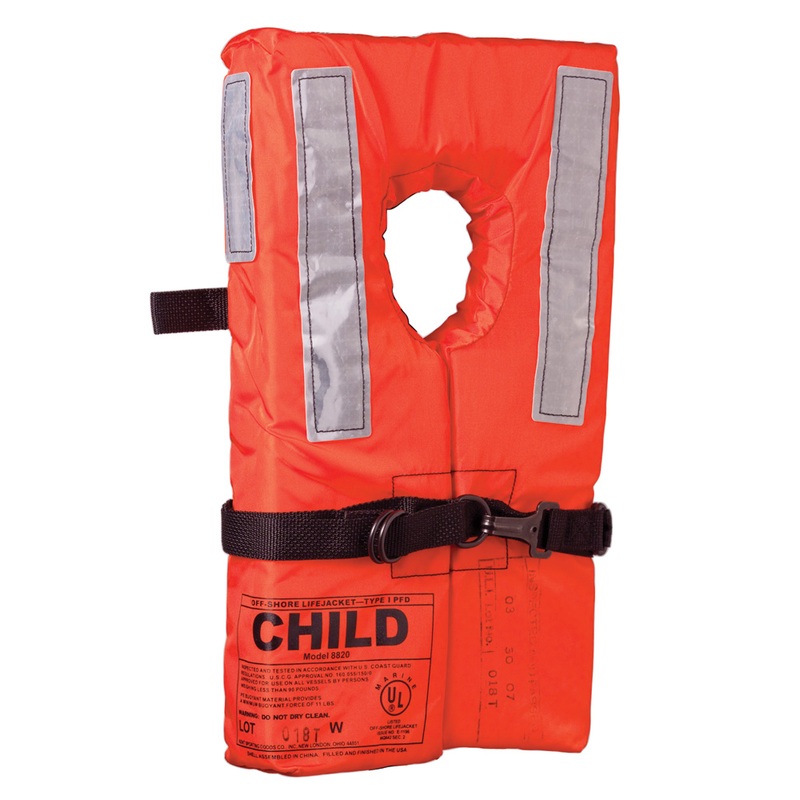 Kent Type 1 Collar Style Life Jacket  Child  Boat Box
