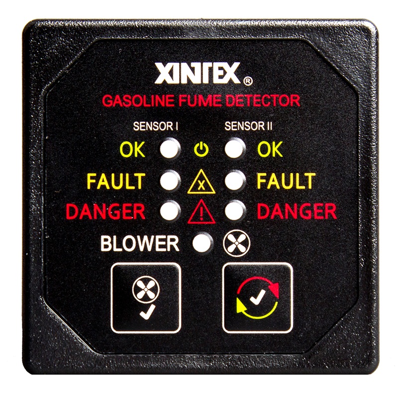 Fireboy-Xintex Gasoline Fume Detector w/Dual Channel & Blower Control  12/24V  Boat Box