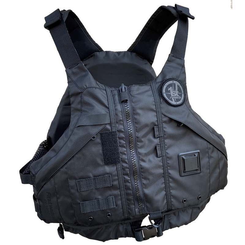 First Watch AV-1000 Kayak Style Duty PFD  Black  M/L  Boat Box