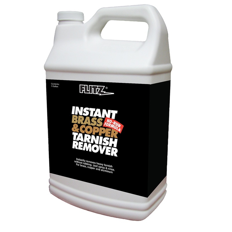 Flitz Instant Brass & Copper Tarnish Remover  1 Gallon  Boat Box