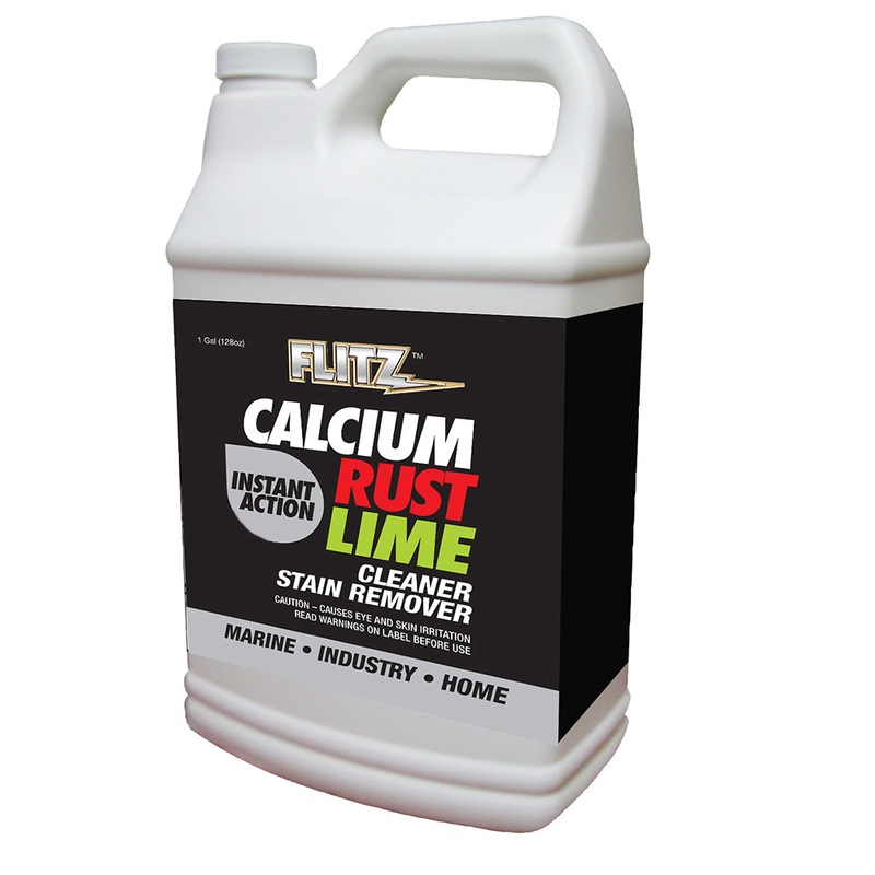 Flitz Instant Calcium, Rust & Lime Remover  Gallon Refill  Boat Box