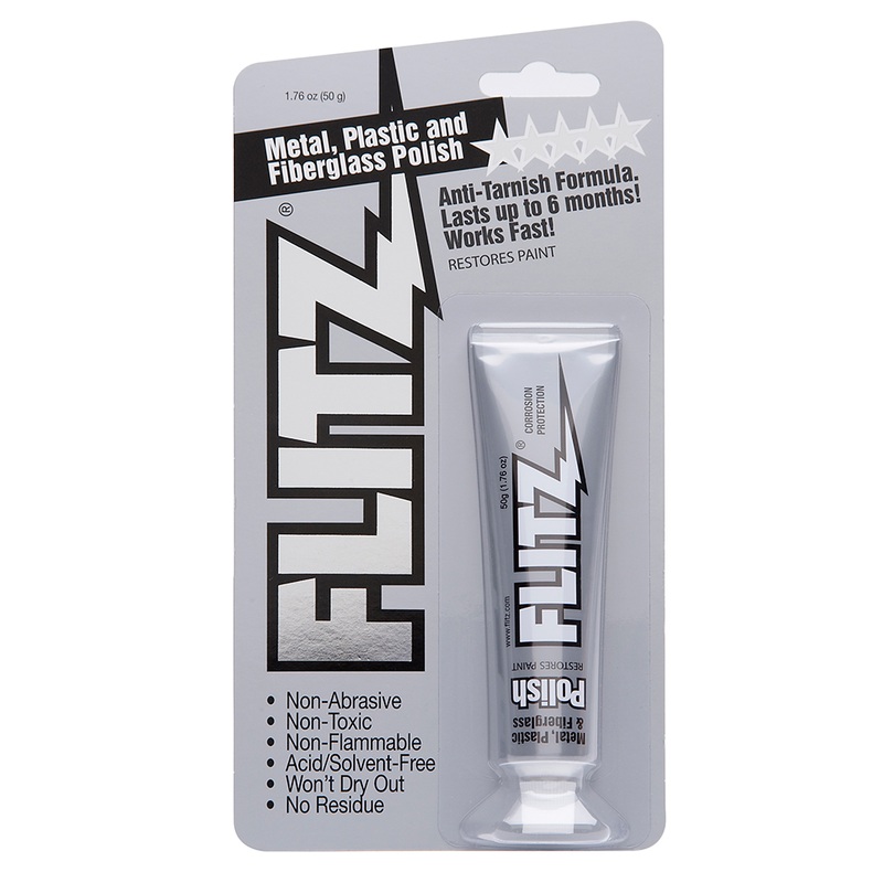 Flitz Polish  Paste  1.76oz Tube  6-Pack  Boat Box