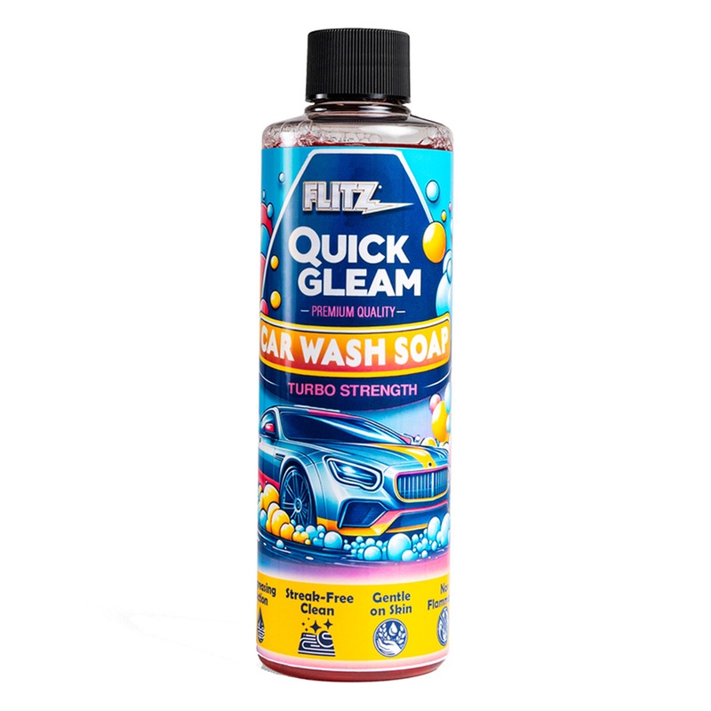 Flitz Quick Gleam Car Wash Soap  8oz  Boat Box