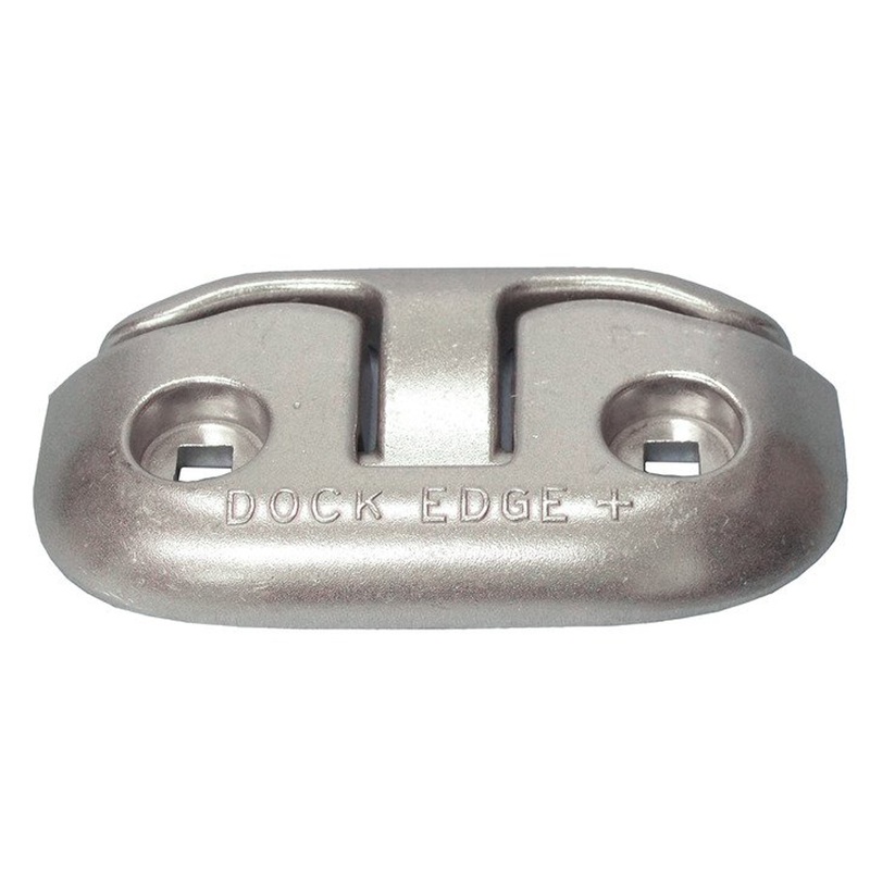 Dock Edge Flip Up Dock Cleat 6  Polished  Boat Box