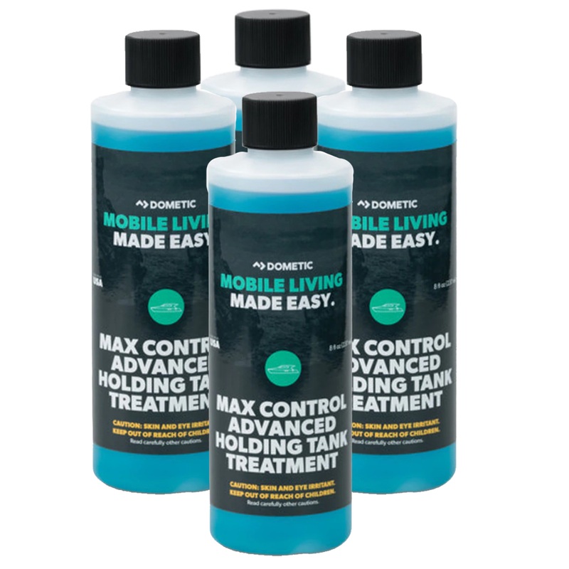 Dometic Max Control Holding Tank Deodorant  Four (4) Pack of 8oz Bottles  Boat Box