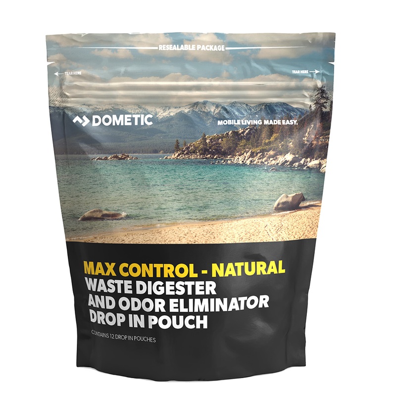 Dometic Max Control Waste Digester & Odor Eliminator Drop-In Pouch  12-Pack  Boat Box