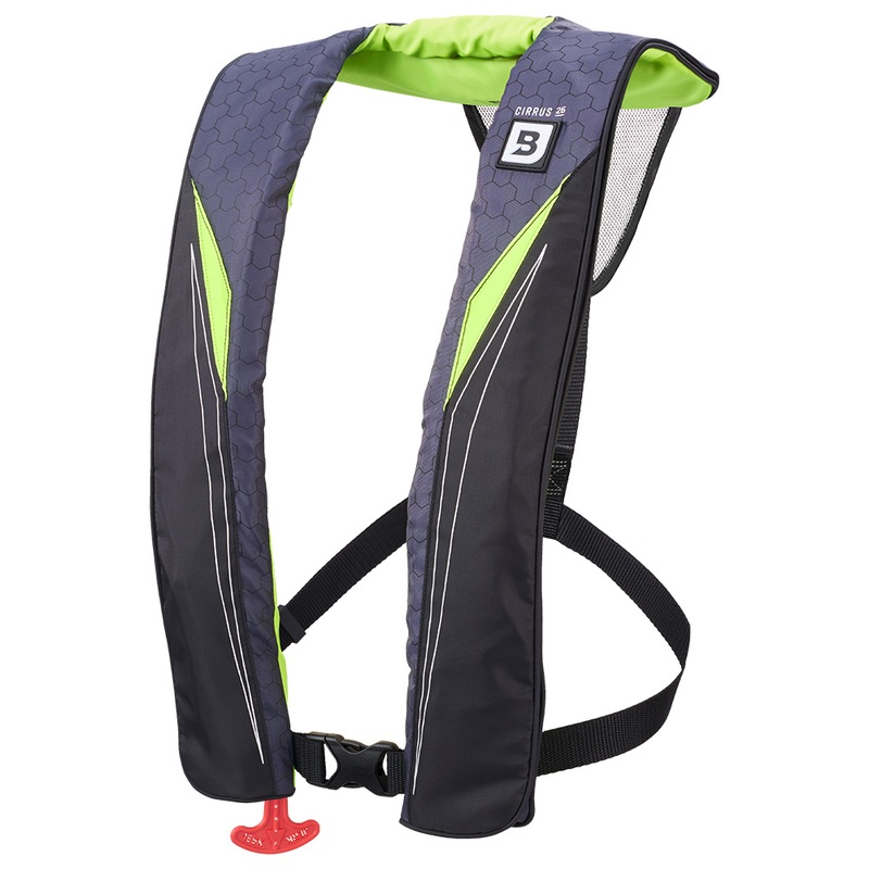 Bluestorm Cirrus 26 Auto/Manual Type V Inflatable PFD  Hi-Vis  Boat Box