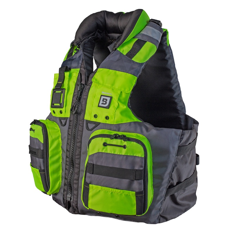 Bluestorm Classic Adult Fishing Life Jacket  Hi-Vis  S/M  Boat Box