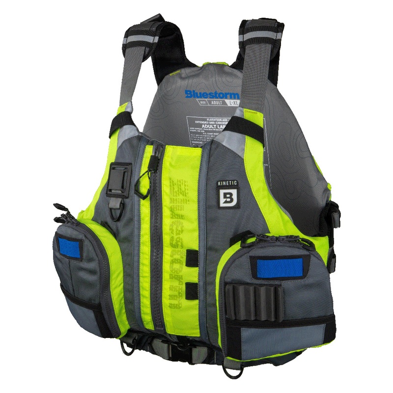 Bluestorm Kinetic Kayak Fishing Vest  Hi-Vis  2XL/3XL  Boat Box