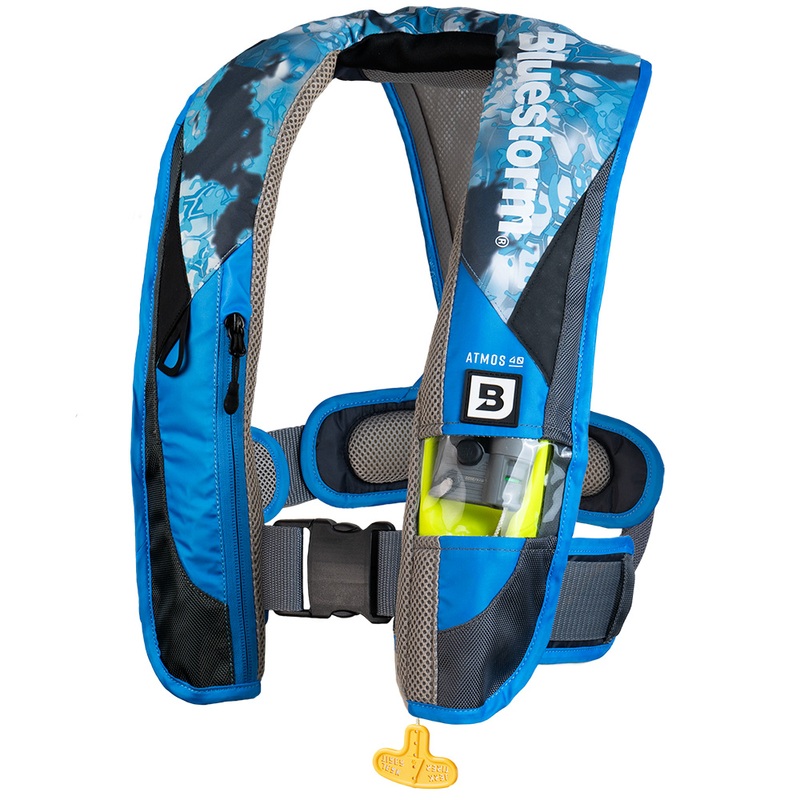 Bluestorm Kryptek Atmos 40 Auto Type II Inflatable PFD  Obscura Litus  Boat Box