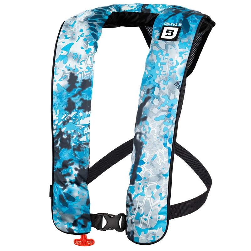 Bluestorm Kryptek Cirrus 26 Auto/Manual Type V Inflatable PFD  Obscura Litus  Boat Box
