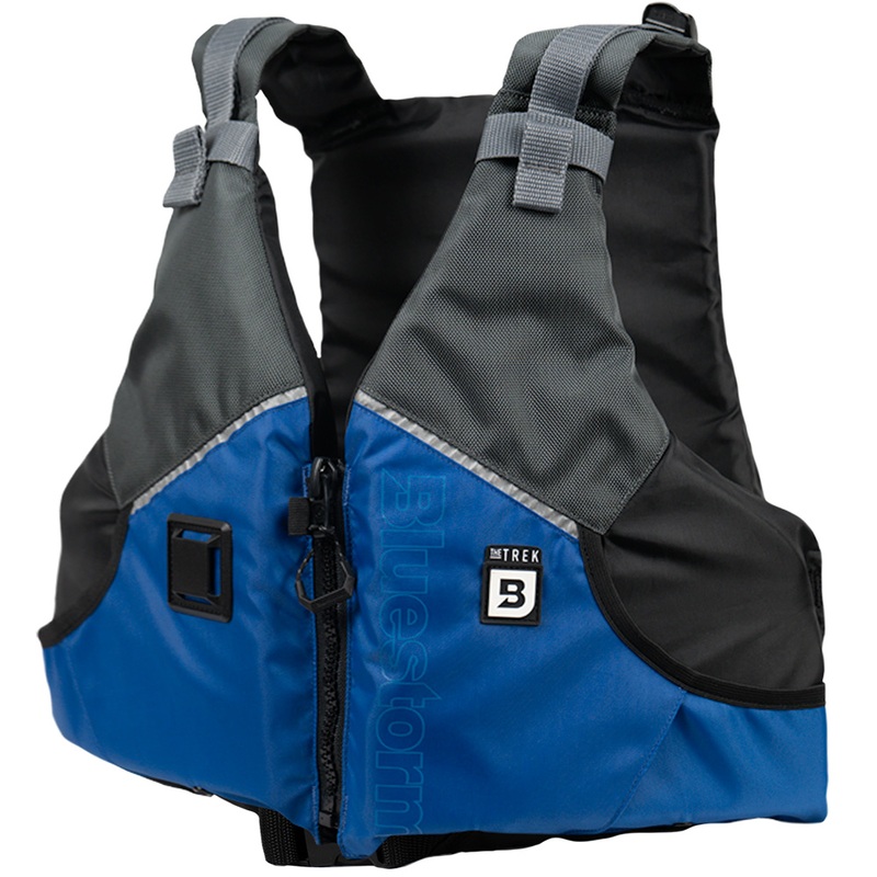 Bluestorm Trek Adult Universal Paddling Vest  Deep Blue  Boat Box