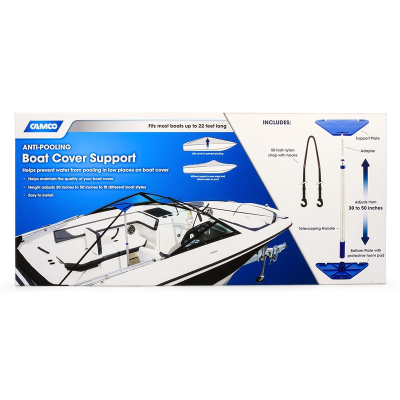 Camco Adjustable Boat Cover Support Kit  Boat Box