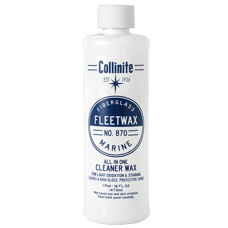Collinite 870 Marine Fiberglass Fleetwax  16oz  Boat Box
