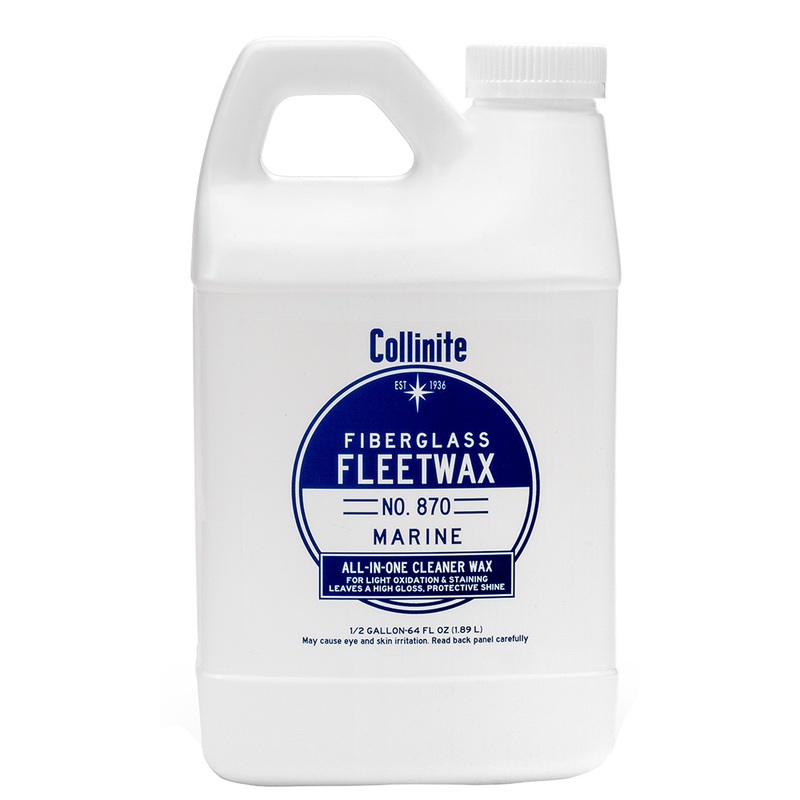 Collinite 870 Marine Fiberglass Fleetwax  64oz  Boat Box