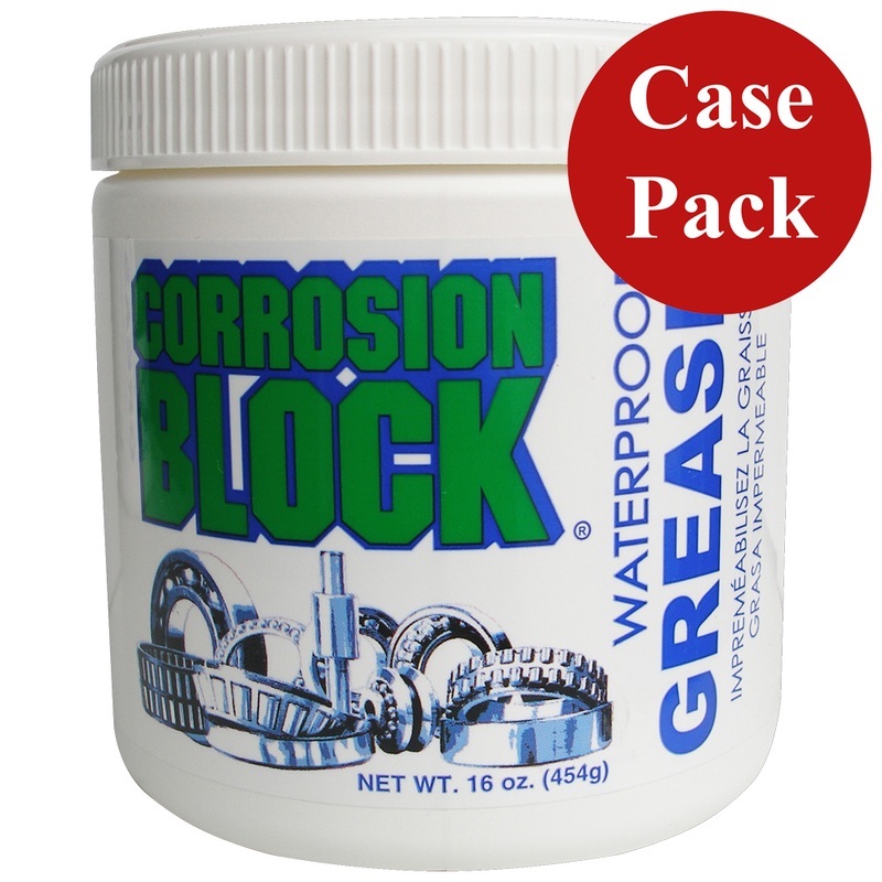 Corrosion Block High Performance Waterproof Grease  16oz Tub  Non-Hazmat, Non-Flammable & Non-Toxic *Case of 6*  Boat Box