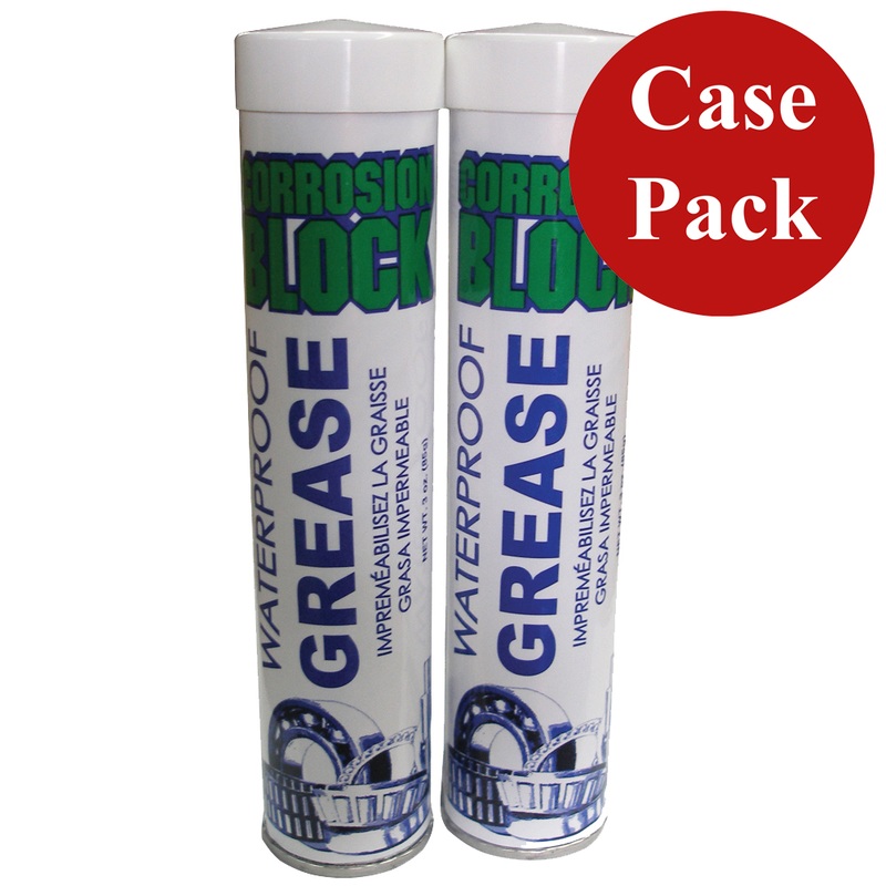 Corrosion Block High Performance Waterproof Grease  (2)2oz Tube  Non-Hazmat, Non-Flammable & Non-Toxic *Case of 6*  Boat Box