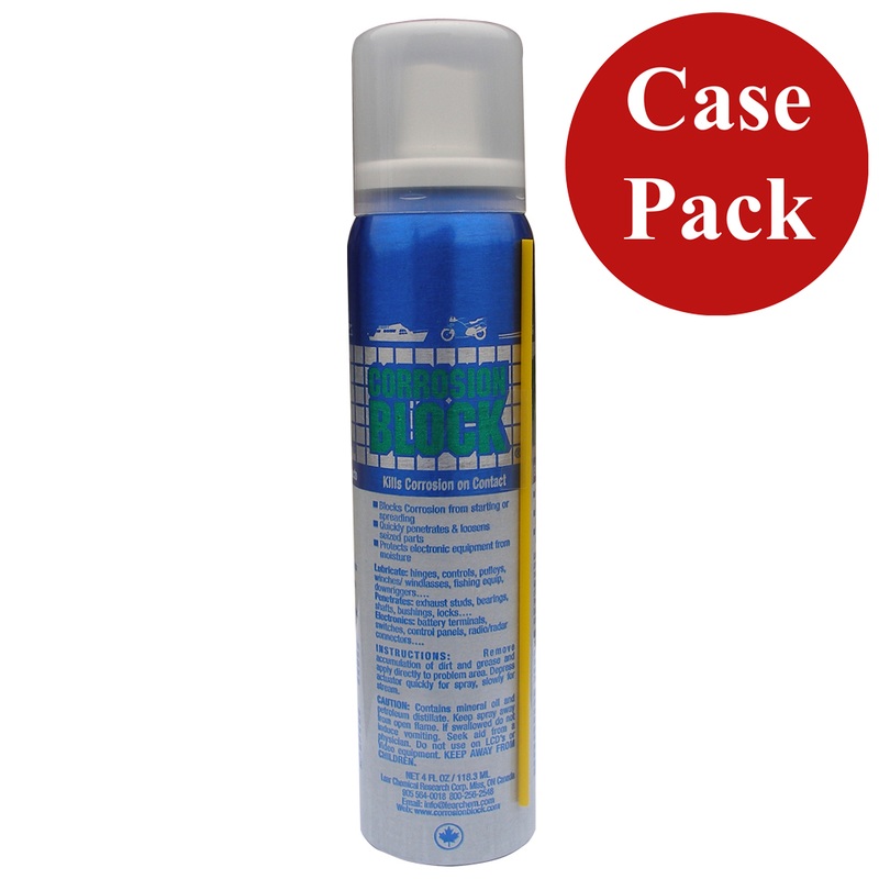 Corrosion Block Liquid Pump Spray  4oz  Non-Hazmat, Non-Flammable & Non-Toxic *Case of 24*  Boat Box