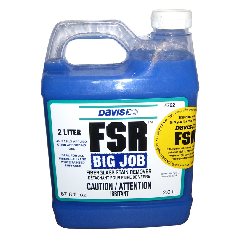 Davis FSR Big Job Fiberglass Stain Remover  2-Liter  Boat Box