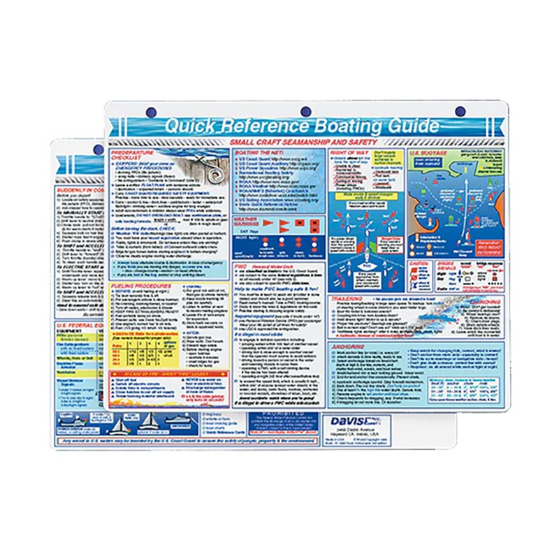 Davis Quick Reference Boating Guide Card  Boat Box