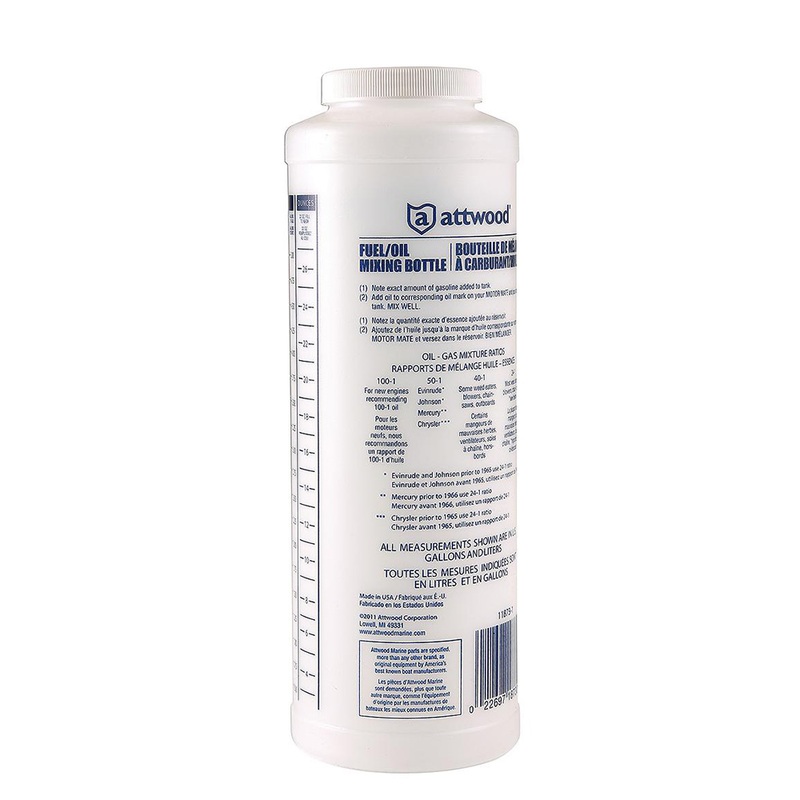 Attwood Fuel/Oil Mixing Bottle  Boat Box