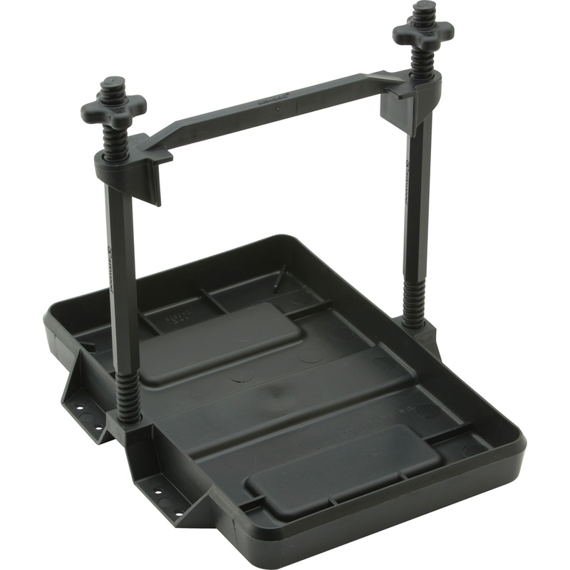 Attwood Heavy-Duty All-Plastic Adjustable Battery Tray  24 Series  Boat Box