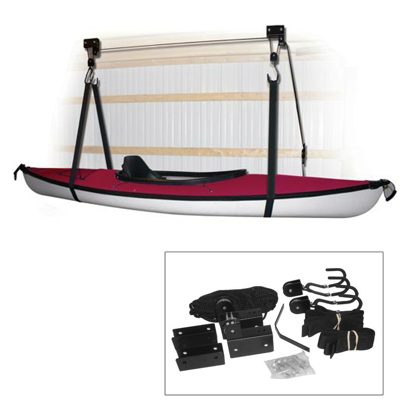 Attwood Kayak Hoist System  Black  Boat Box