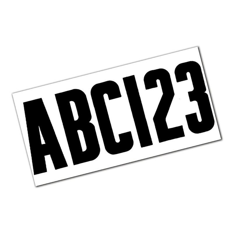 Attwood Letter & Number Kit  Black  Boat Box
