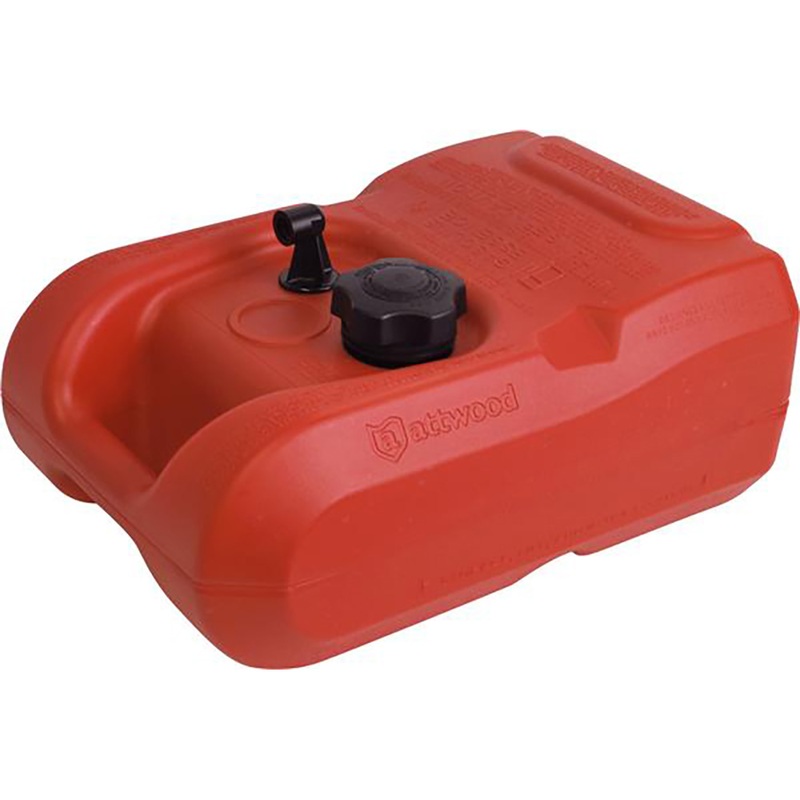 Attwood Portable Fuel Tank  6 Gallon w/o Gauge  Boat Box