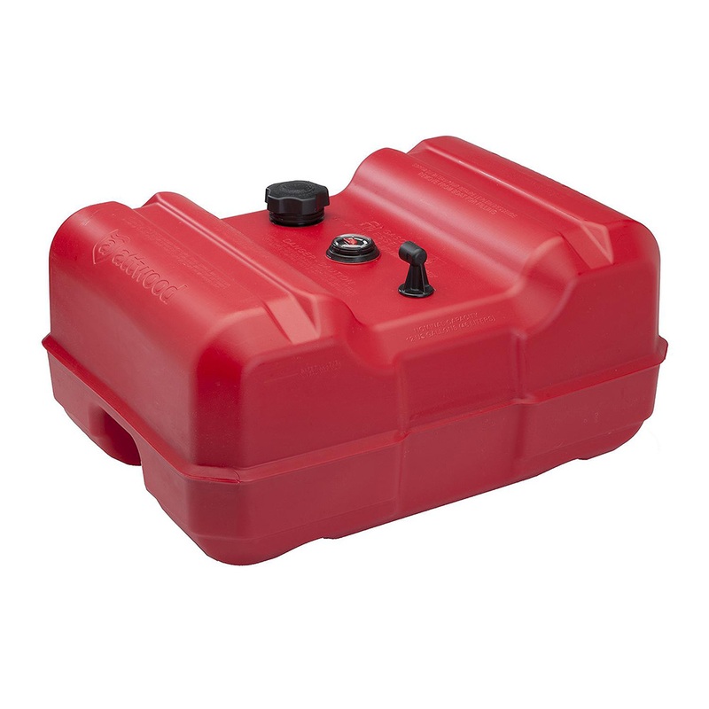 Attwood Portable Low Profile Fuel Tank  12 Gallon w/Gauge  Boat Box
