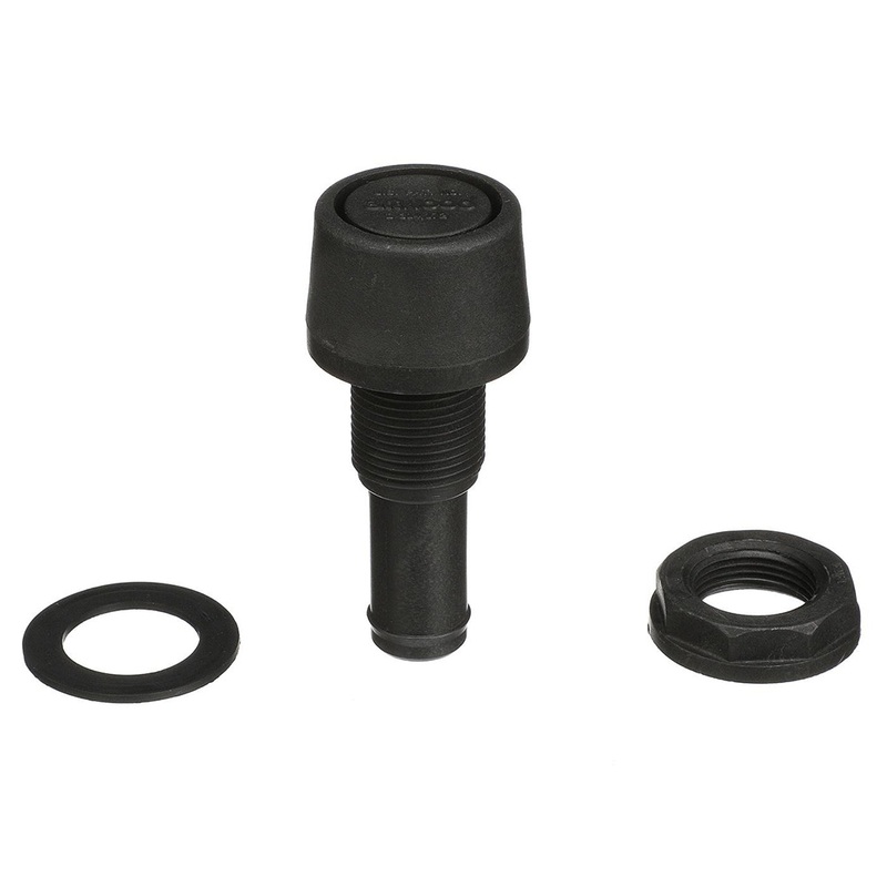 Attwood Straight Fuel Vent  Black Polypropylene  Boat Box