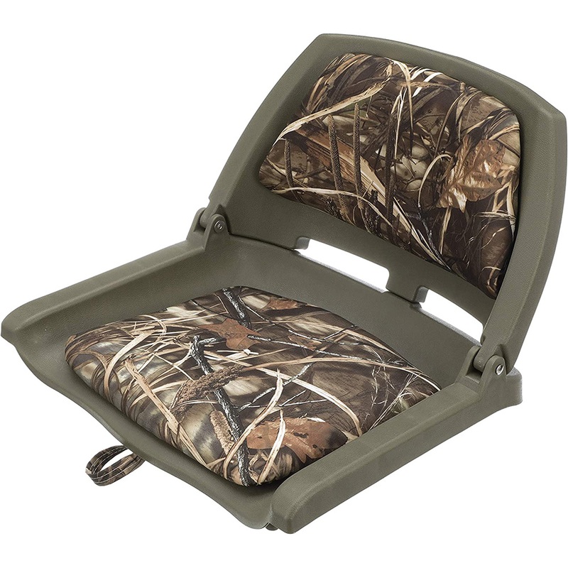 Attwood Swivl-Eze Padded Flip Seat  Camo  Boat Box