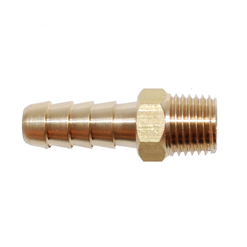 Attwood Universal Brass Fuel Hose Fitting  1/4 NPT x 5/16 Barb  Boat Box