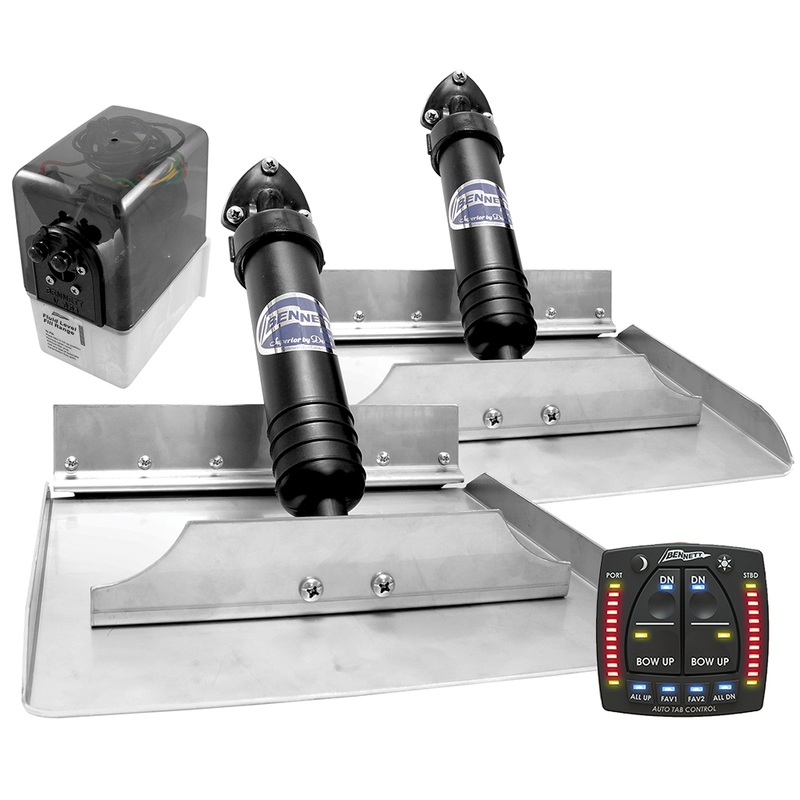 Bennett 1212ATP Hydraulic Trim Tabs w/Auto Trim Pro  Boat Box