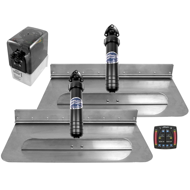 Bennett 1812ATP 18 x 12 Hydraulic Trim Tabs with ATP  Boat Box