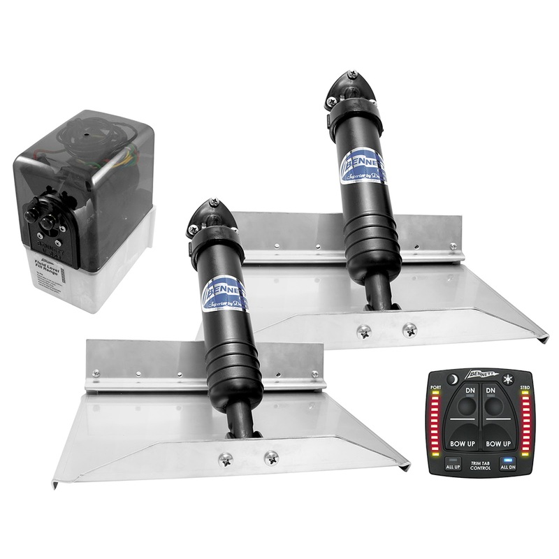 Bennett Marine 129 Hydraulic Trim Tab System w/One Box Indication  Boat Box