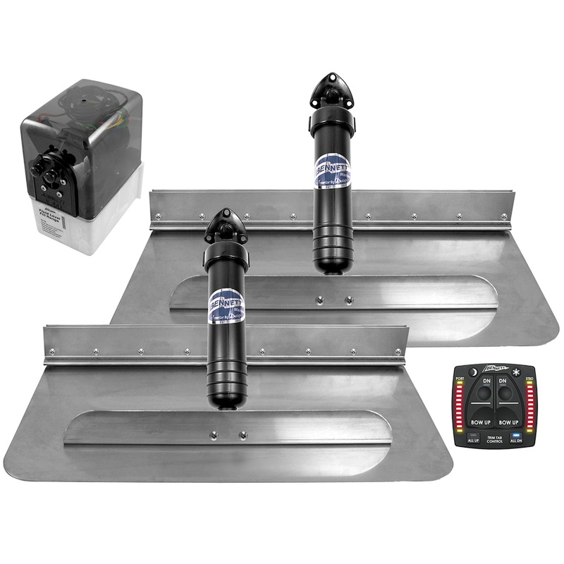 Bennett Marine 2412 Hydraulic Trim Tab System w/One Box Indication  Boat Box